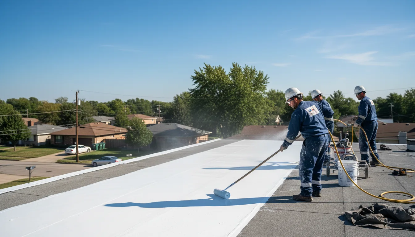 Commercial roof coating in Hermitage, PA near me